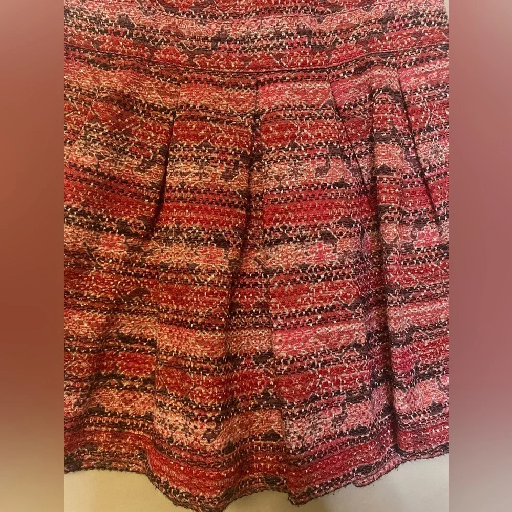 Genuine kids pink, black and red sleeveless tweed dress 2T